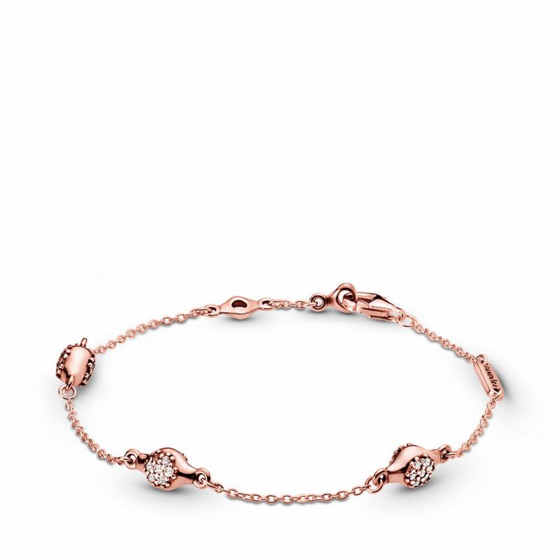 Pandora Rose™ Modern LovePods™ Bracelet Outlet NZ (603914-OBG)